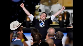 Elon Musk’s post-launch success party  and speech on Crew Demo-2 success, Starship and Moon Mission
