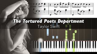 Taylor Swift - The Tortured Poets Department - Piano Tutorial with Sheet Music