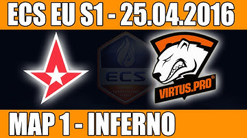 Astralis vs Virtus.Pro | Map 1 (Inferno) ECS EU Season 1 2016 CS:GO Week 2 (25.04.2016)