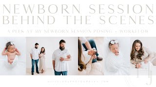 Studio Newborn Session Behind The Scenes | Session Posing Workflow screenshot 1