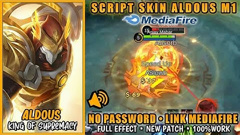 SCRIPT SKIN ALDOUS M1 KING OF SUPREMACY NO PASSWORD PATCH TERBARU
