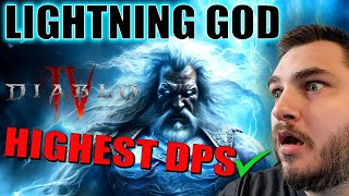 Lightning God (0.5 Second Duriel Kill) S+ Druid Build Guide (Human Lightning Storm) Diablo 4 - S3