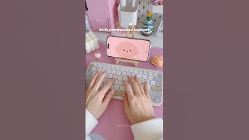 ASUS marshmallow keyboard KW100 ☁️ #kawaii #aesthetic #cute #keyboard #shorts