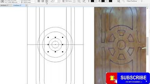 create a vector door design for cnc