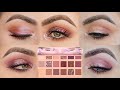 5 LOOKS 1 PALETTE | FIVE EYE LOOKS WITH THE HUDA BEAUTY NEW NUDE EYESHADOW PALETTE |PATTY