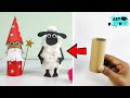 Make 2 Amazing Characters In Just 3 Minutes !! Christmas decoration ideas with cardboard rolls |