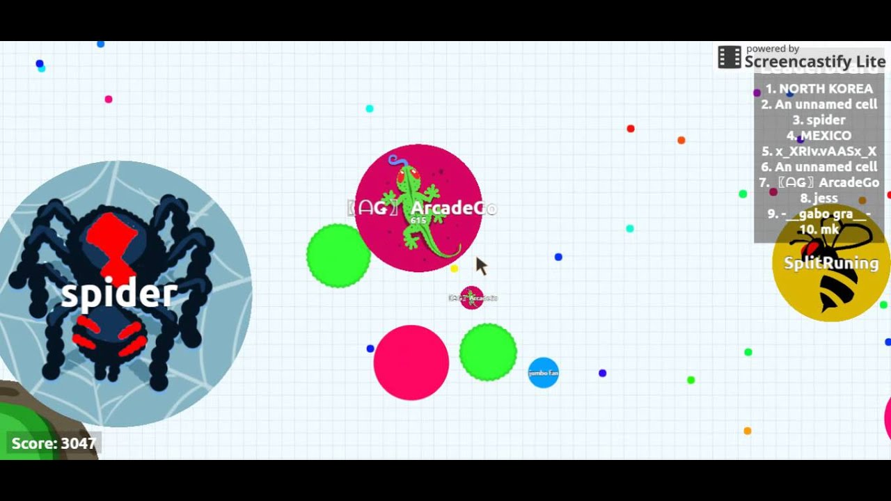Agar.io | Playing as ArcadeGo and On a dieing server - YouTube