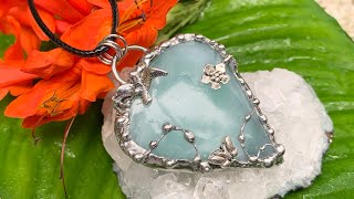 Hemimorphite Garden  Decorating with Soft Solder