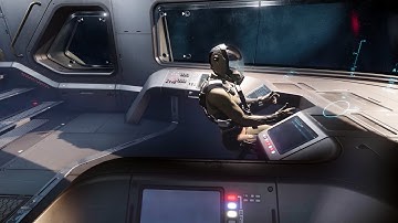 Star Citizens Relaxation - Economy StarFarer Gemini View at Port Olisar