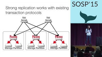 Building consistent transactions with inconsistent replication