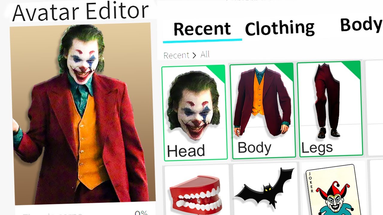 Making Joker A Roblox Account Youtube - clown pants roblox id