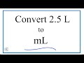 Liters to Milliliters Conversion