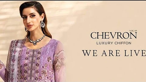 RAMSHA | CHEVRON LUXURY CHIFFON /24 VOL 09 (@fashionclub7677 ) #ramsha #chiffon #embroidery