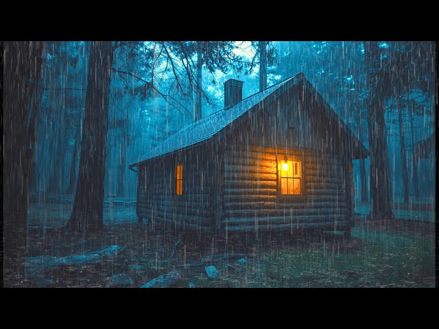 Cozy Cabin Rain Ambience 🌧️✨ | Relax, Study & Calm Night