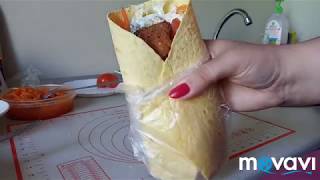 Шаурма с тортильей и наггетсами Шаурма с тортильей и наггетсами