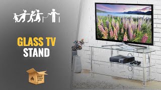 3-in-1 TV Stand in Glossy Black Finish Best Glass Tv Stand To Buy On Black Friday / Cyber Monday 2018 | TV Stand Buying Guide