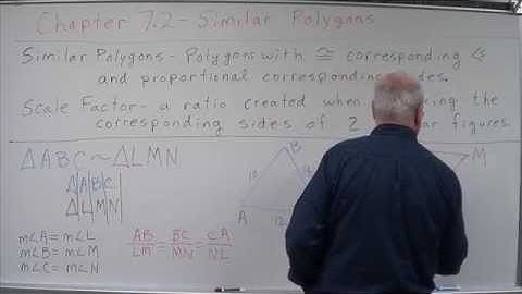 Geometry Chapter 7.2 - Similar Polygons