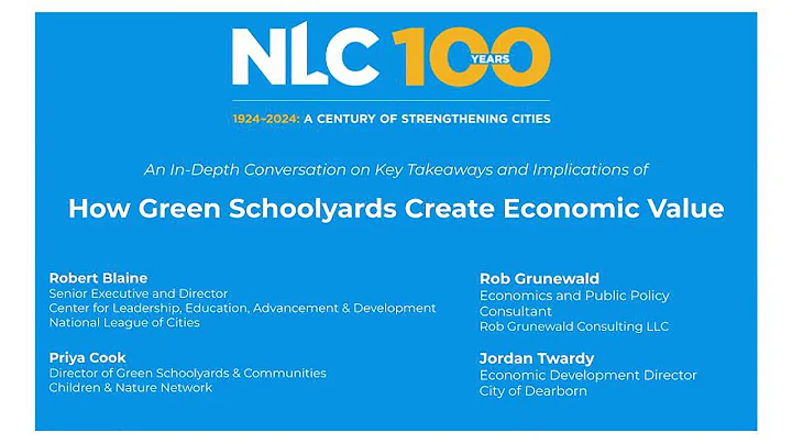 In-Depth Conversation on Key Takeaways & Implications of How Green Schoolyards Create Economic Value