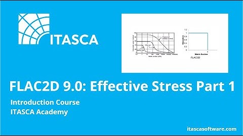 FLAC2D 9.0 | Effective Stress and Groundwater Analysis Part 1