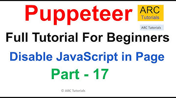 Disable JavaScript in Webpage | Puppeteer Tutorial #17