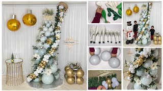 ÁRBOL DE NAVIDAD 🎄 ECHO CON GLOBOS 🎈/ decoración navideña fácil y sencillo sin gastar tanto Dinero