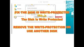 HOW TO FIX PROBLEM The Disk Is Write Protected حل| مشكلة القرص المحمى ضد الكتابة