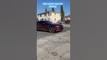 SOLD MY CAMARO AND THE NEW OWNER DID DONUTS!
