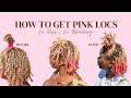 BLONDE TO PINK LOCS WITHOUT BLEACH OR DYE | THEHOUSEOFYAS💓