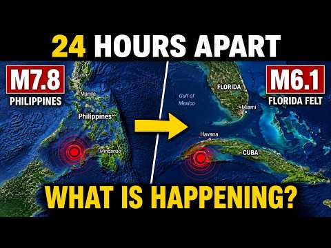A 7.8 EARTHQUAKE hit the Philippines. Then Florida Shook at 6.1 - What is REALLY HAPPENING