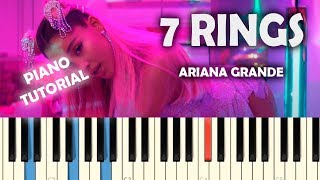 🎹Ariana Grande - 7 rings (PIANO TUTORIAL) ACORDES + LETRA🎵