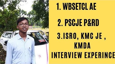 Er Samit Das ● WBPSC je ● Wbsetcl AE ● ISRO ● KMC ● KMDA ● study strategy & interview questions