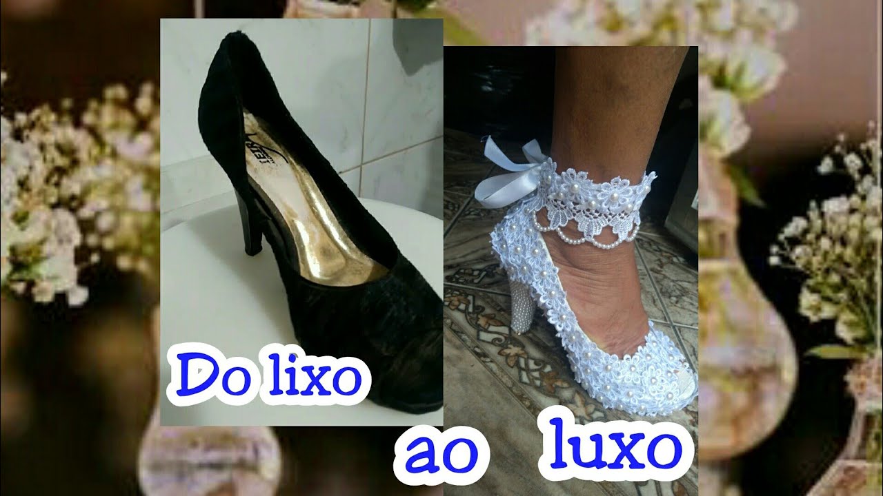 customização de sapatos de noiva