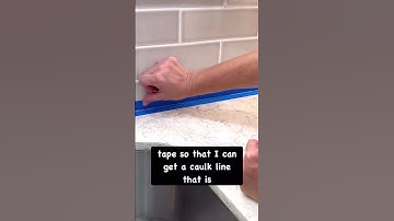 Quick Steps To Replace Caulk For Kitchen Counter & Backsplash #hometips #diytips #homeimprovement