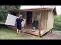 Garden Cabin / Shed Build - Installing the Front Door - Urban Garden Build