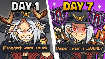 I Spent 7 Days Attempting an Unranked to LEGEND on Ashe…