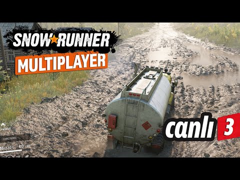 SnowRunner Multiplayer RUSYA, TAYMYR, PETROL ARAMA Canlı Yayın #3