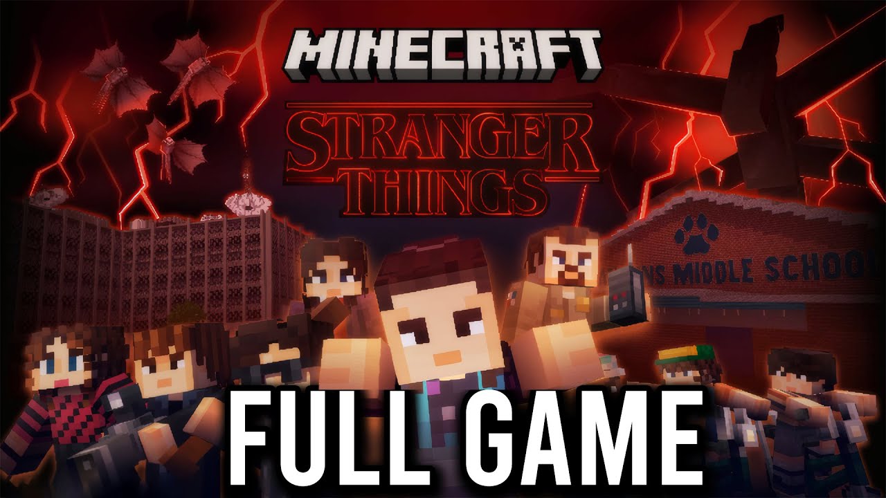 Minecraft x Stranger Things - 100% DLC FULL GAME - No Commentary