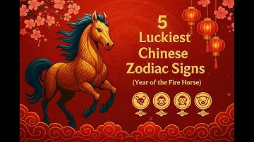 5 Luckiest Chinese Zodiac Signs In 2026 | Year of the Fire Horse
