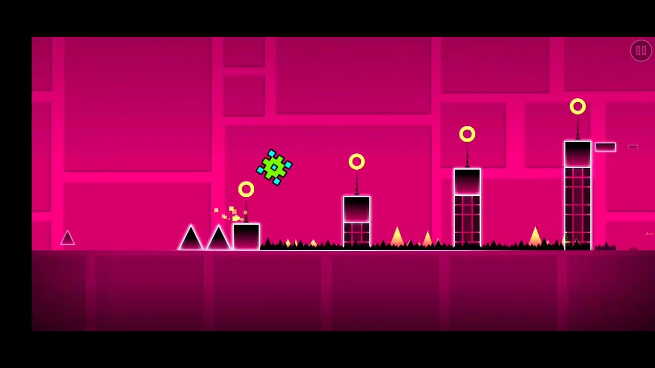 pasandome el segundo nivel de geometry dash - YouTube