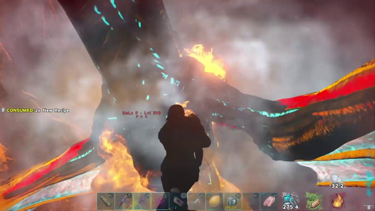 Flamethrower spam 653 can't pvp ark offical ps4 YouTube