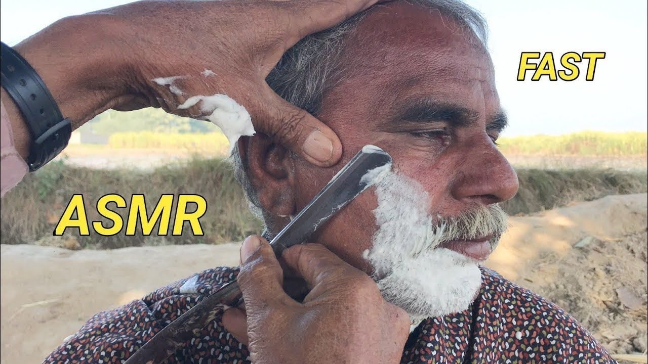 Old Barber’s Fast & Aggressive ASMR Shaving 🪒