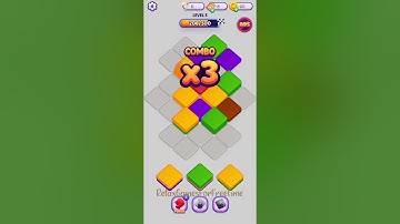 Block Pile 3D - Level 3 gameplay logic puzzle brain color match sort merge casual mobile game