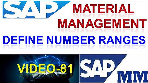 How to Configure Define Number Ranges in Material Management | Sap mm | mm videos | DK TECHNOLOGIES