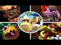 Donkey Kong Country Returns - Playable Super Kongs Vs All Bosses