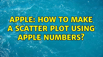 Apple: How to make a scatter plot using Apple Numbers?