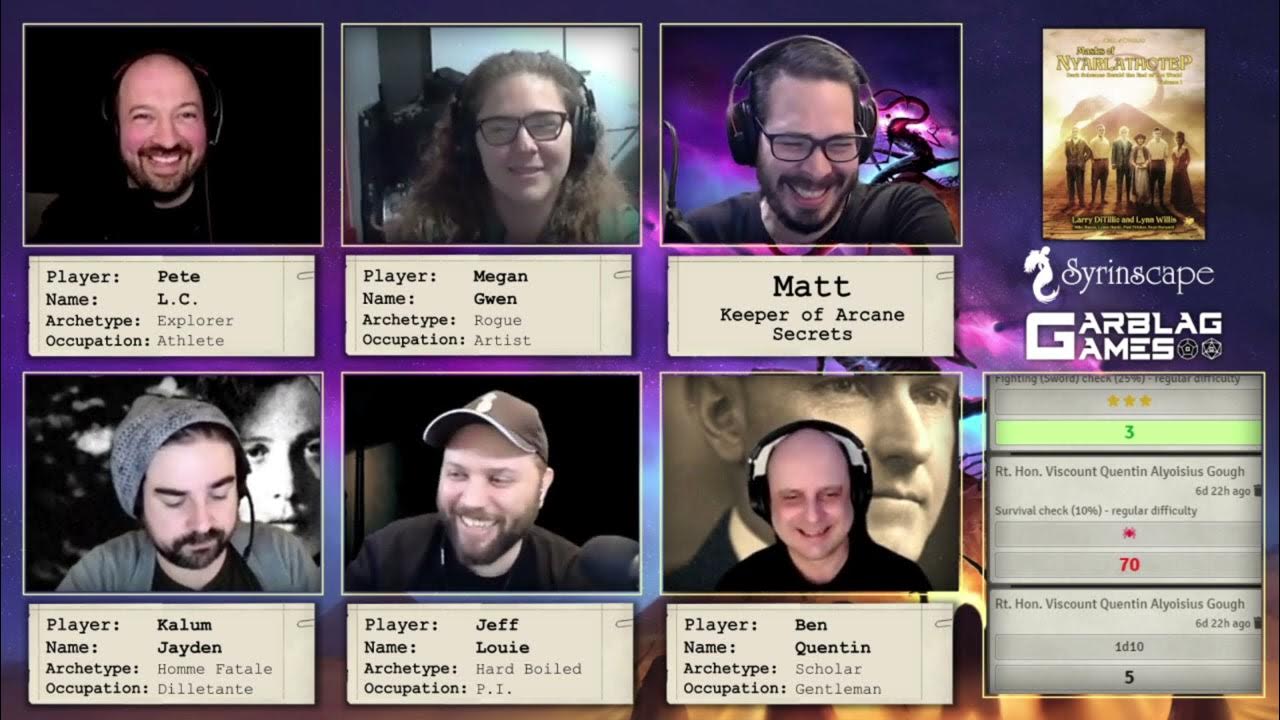 Masks of Nyarlathotep Episode 8 Pulp Cthulhu Actual Play YouTube