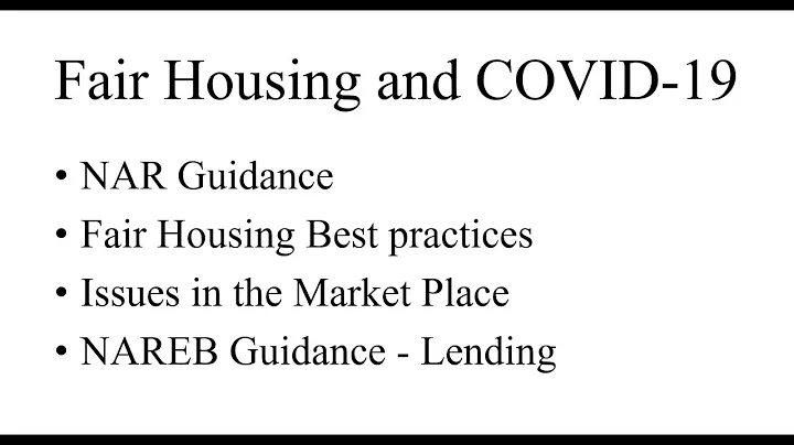 Fair Housing and COVID19