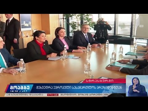შეხვედრა ევროპული სასამართლოს პრეზიდენტთან