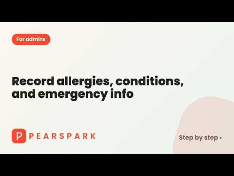 Video thumbnail: Record allergies, conditions, and emergency info
