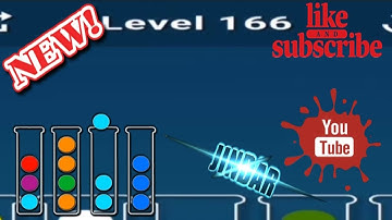 Ball Sort Puzzle Level 166 Color Sorting Games Level 166